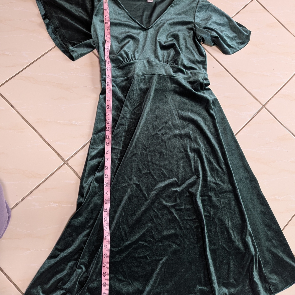 Old Navy Emerald Green Velvet Dress Top